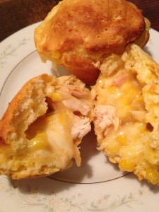 Chicken Pot Pie Muffin from biscuits