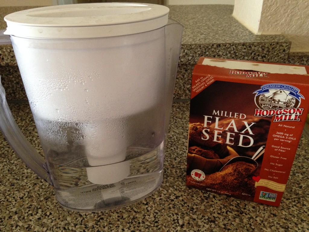 Ground Flax Seed and Water