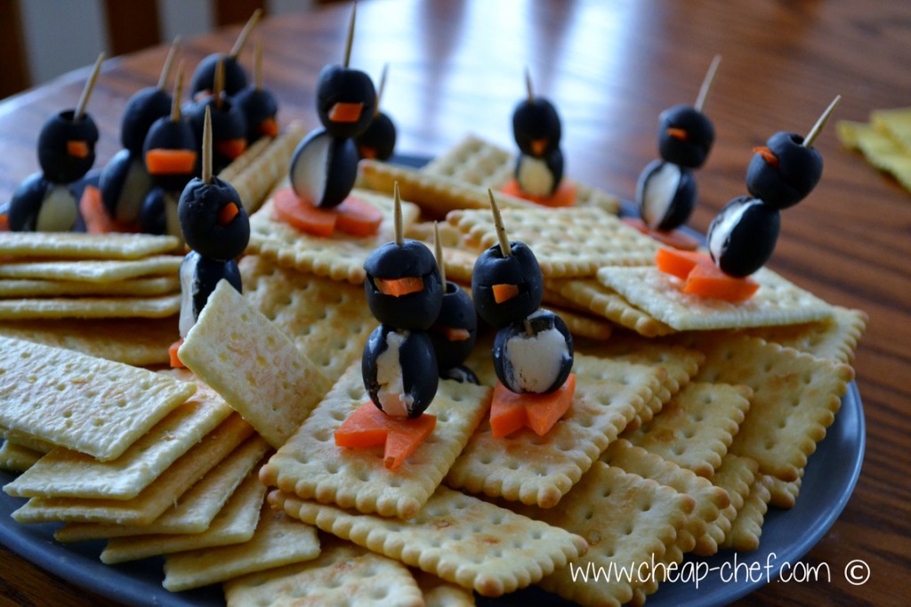 Cream Cheese Penguins