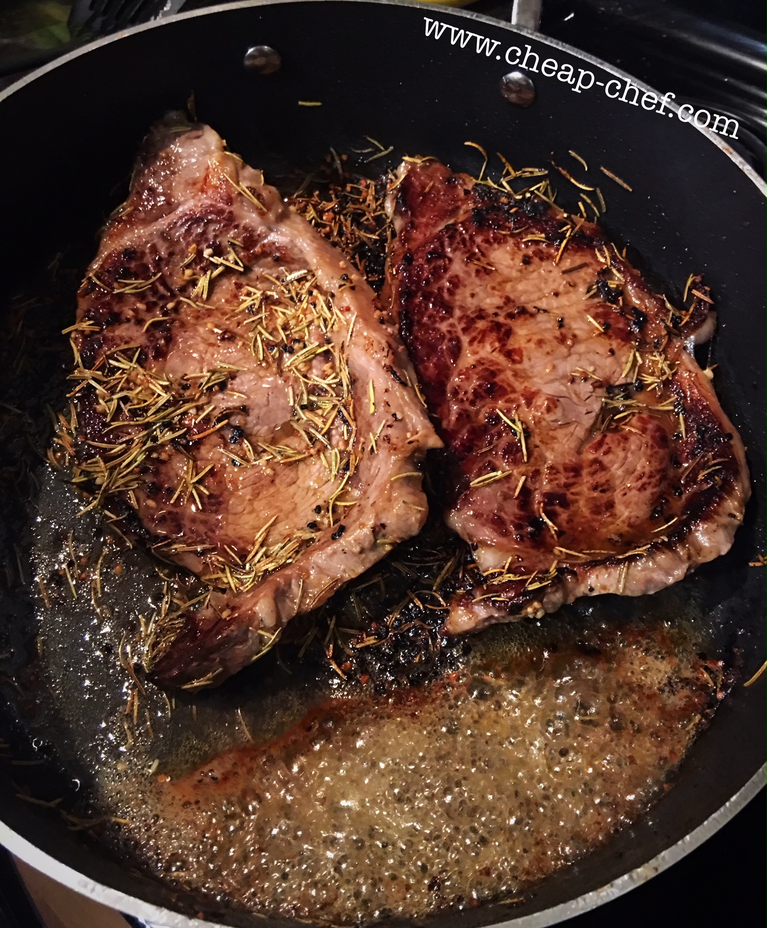 The Cheap Chef Simple Rosemary Steak Recipe